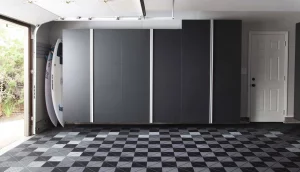 Floor to ceiling basalt custom cabinets